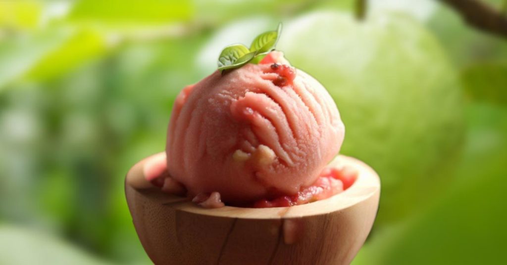 Guava Ice cream Pink Guava Ice Cream